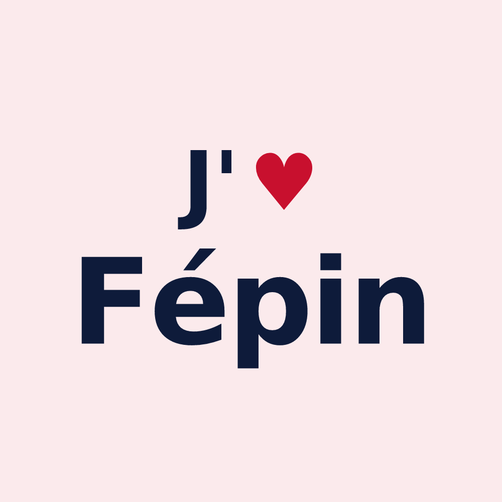 Magnet personnalisé Fépin — design J'aime Fépin