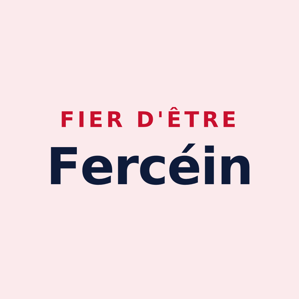 Magnet « Fier d'être Fercéin » — design pour Fercé-sur-Sarthe