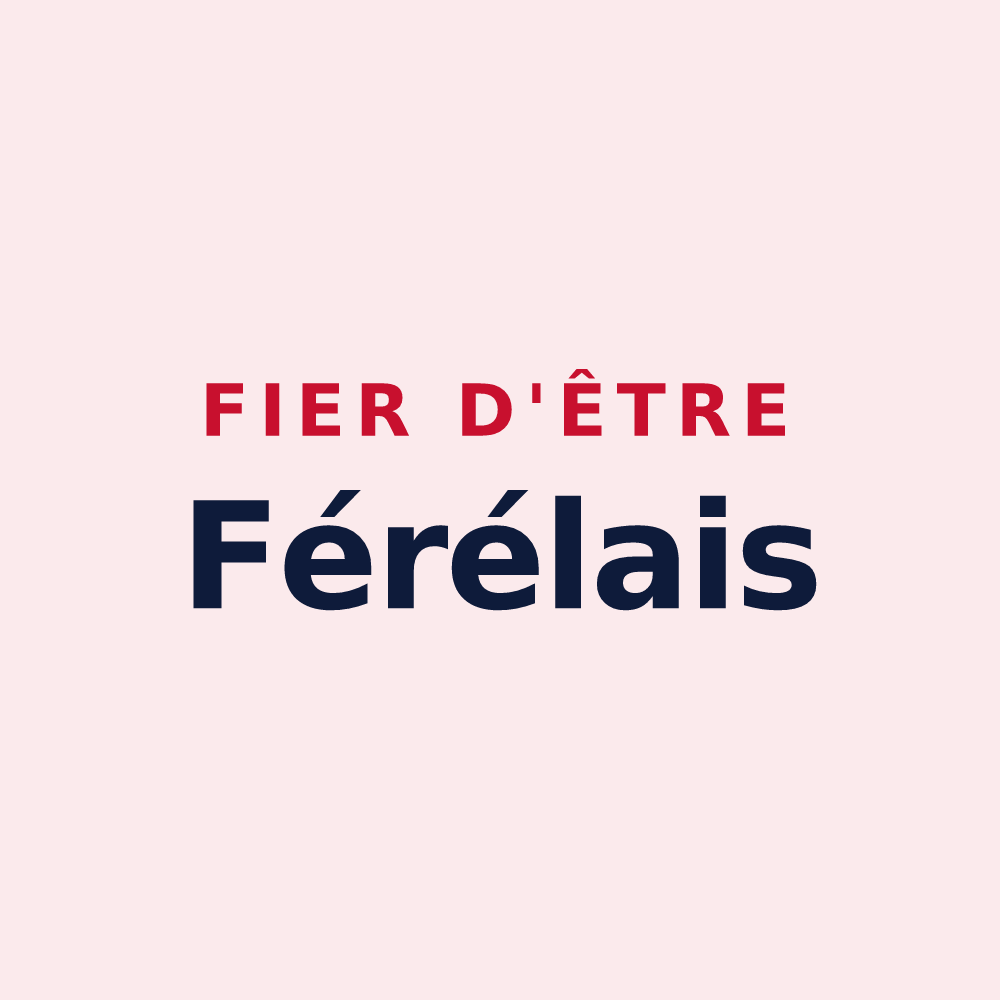 Magnet « Fier d'être Férélais » — design pour Férel