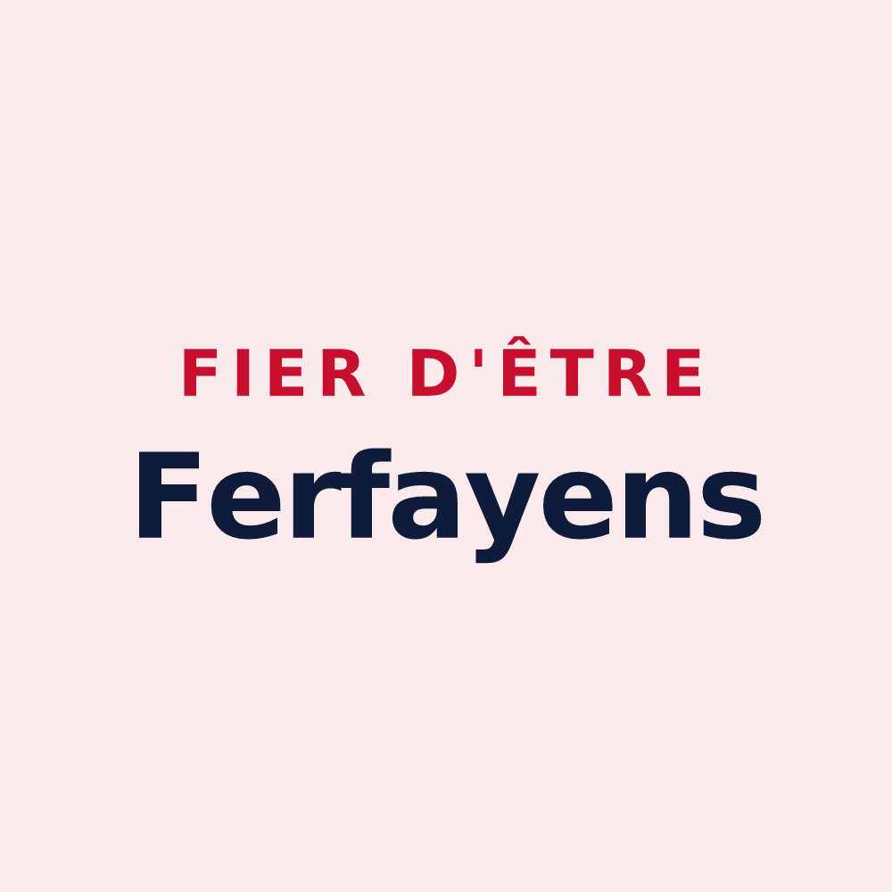Magnet « Fier d'être Ferfayens » — design pour Ferfay