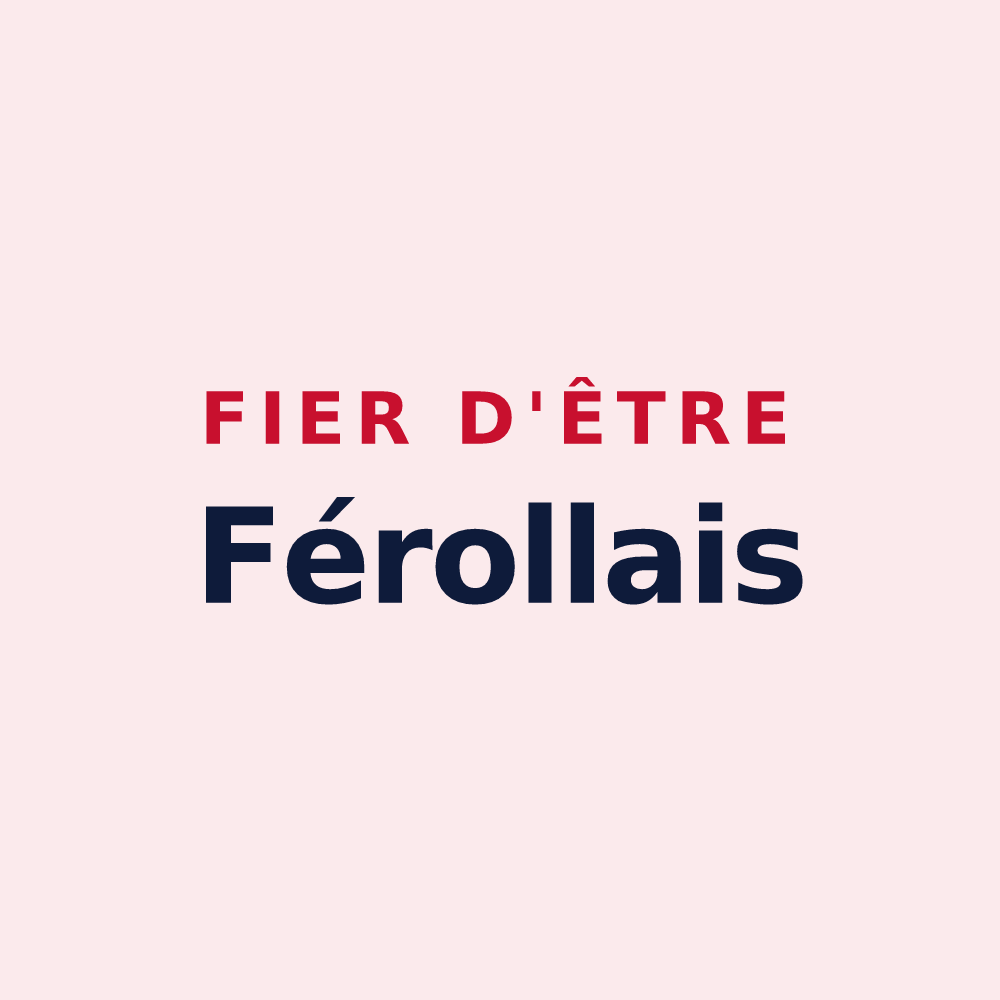 Magnet « Fier d'être Férollais » — design pour Férolles-Attilly