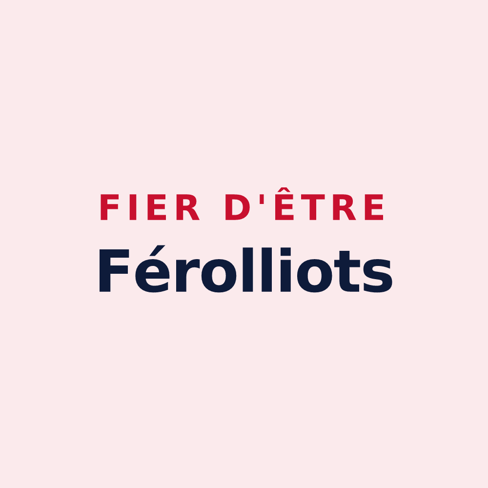 Magnet « Fier d'être Férolliots » — design pour Férolles