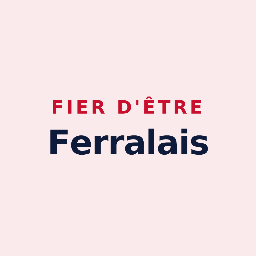Magnet « Fier d'être Ferralais » — design pour Ferrals-les-Montagnes