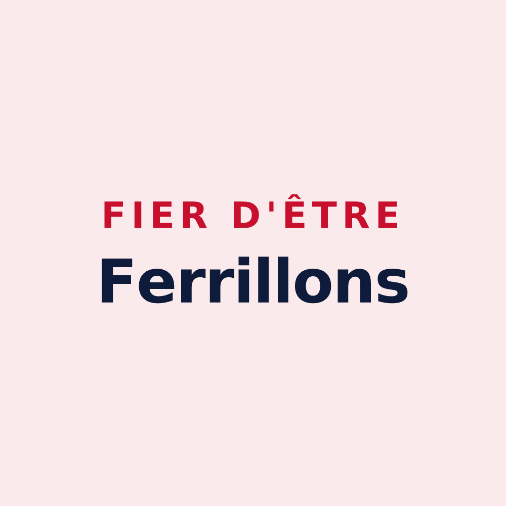 Magnet « Fier d'être Ferrillons » — design pour Ferrière-Larçon