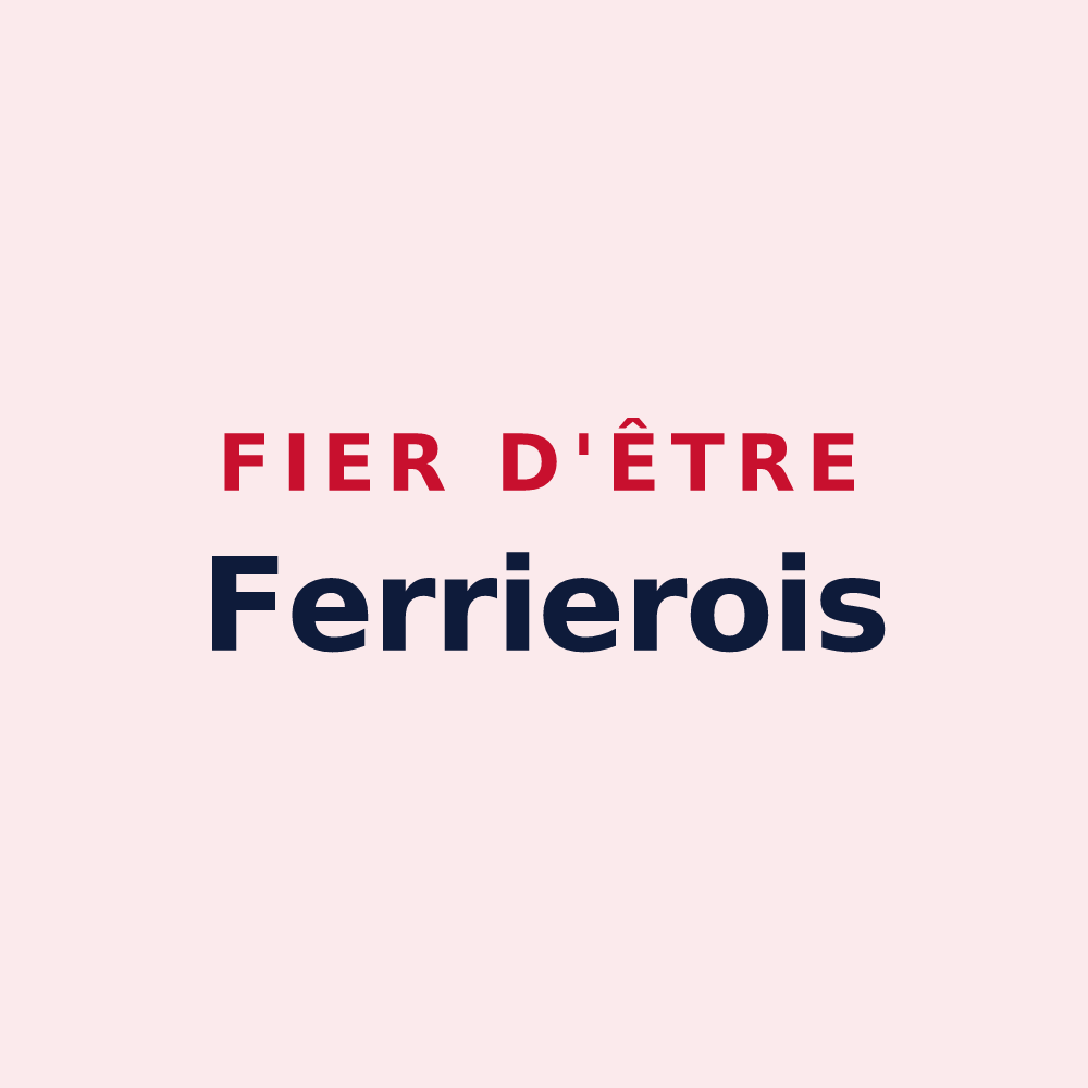 Magnet « Fier d'être Ferrierois » — design pour Ferrières-en-Bray