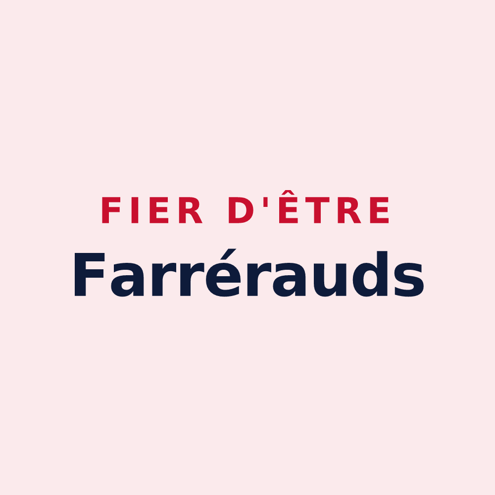 Magnet « Fier d'être Farrérauds » — design pour Ferrières-sur-Sichon