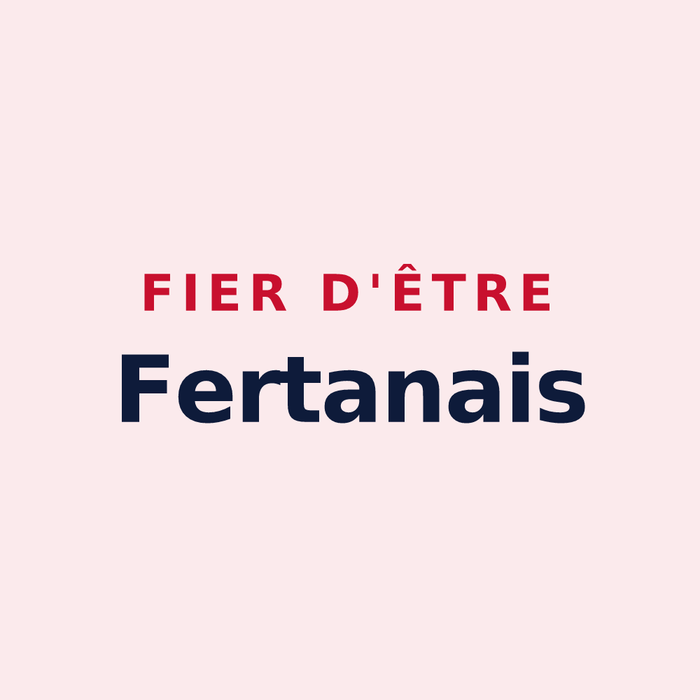 Magnet « Fier d'être Fertanais » — design pour Fertans