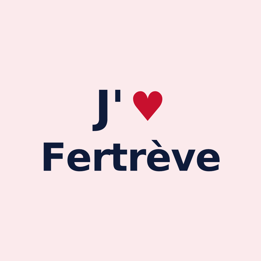 Magnet personnalisé Fertrève — design J'aime Fertrève