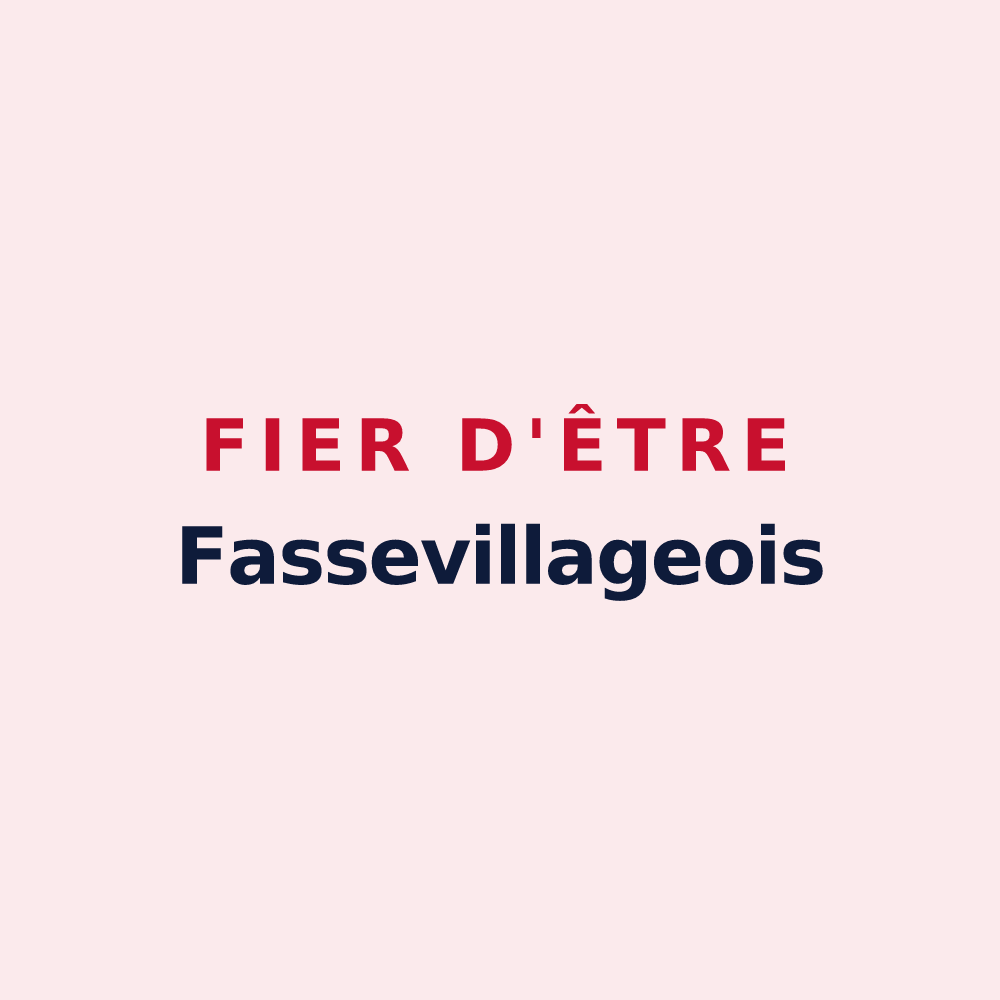 Magnet « Fier d'être Fassevillageois » — design pour Fessevillers