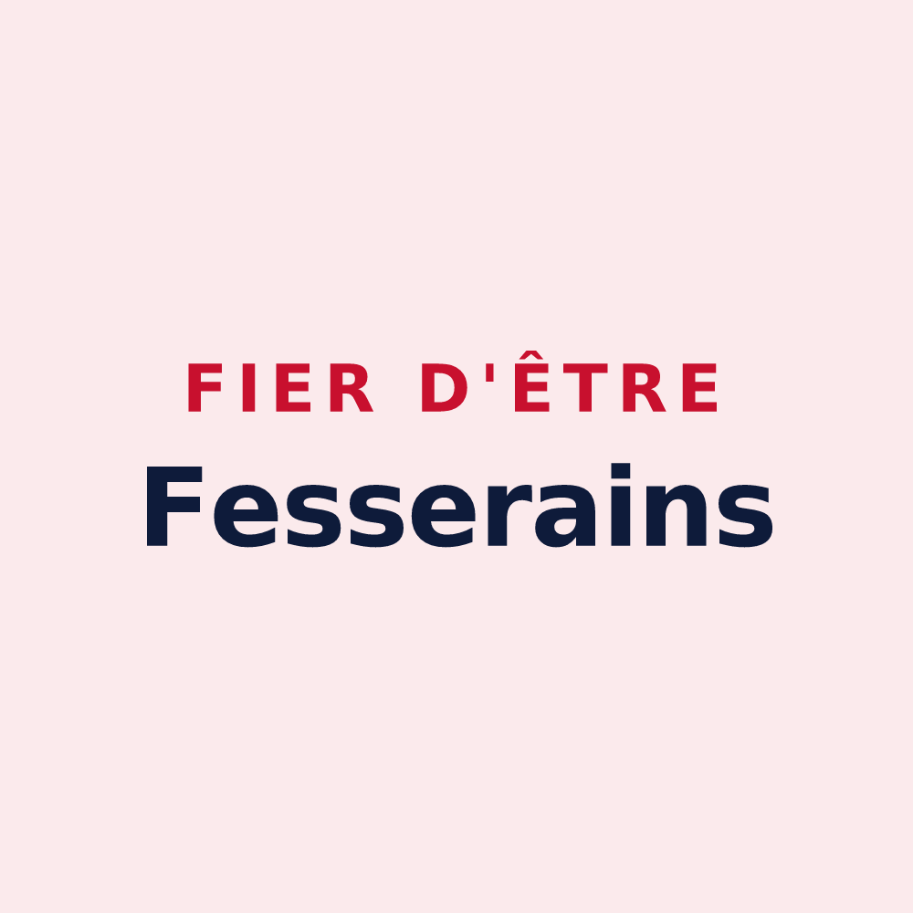 Magnet « Fier d'être Fesserains » — design pour Fessy