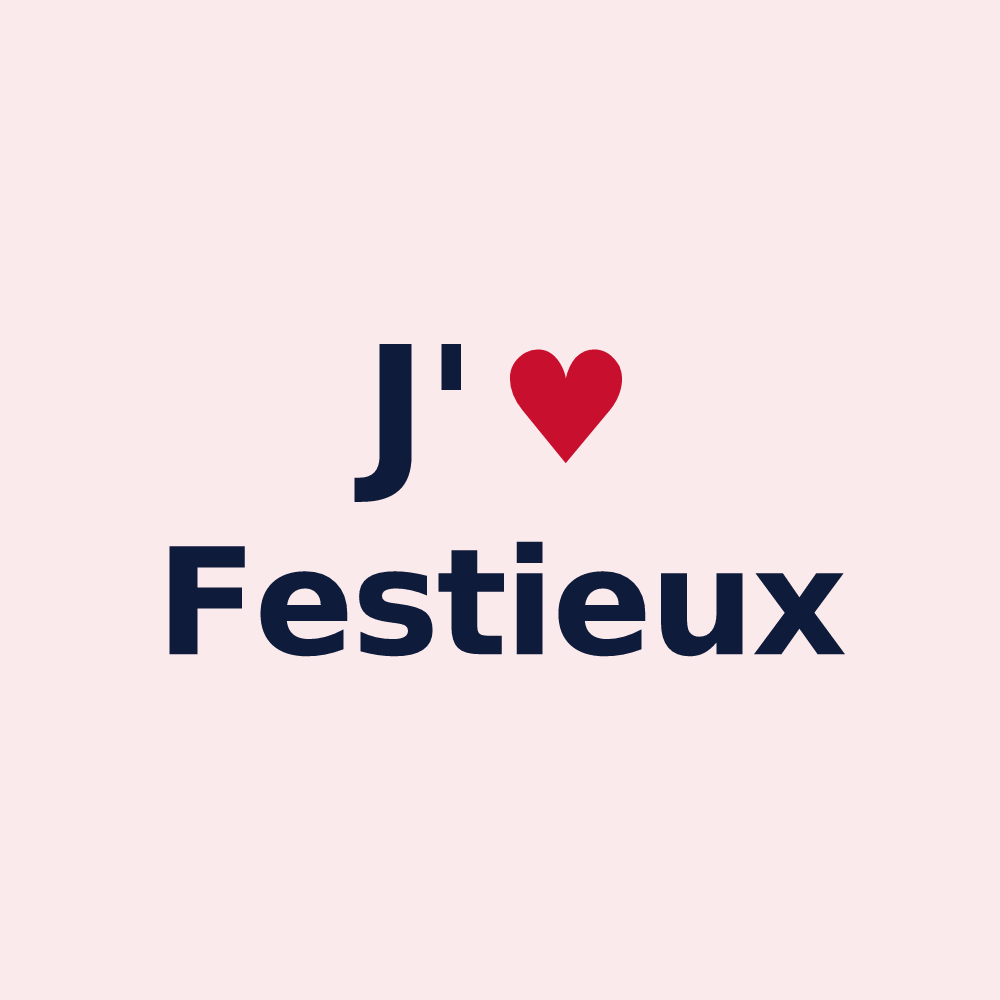 Magnet personnalisé Festieux — design J'aime Festieux