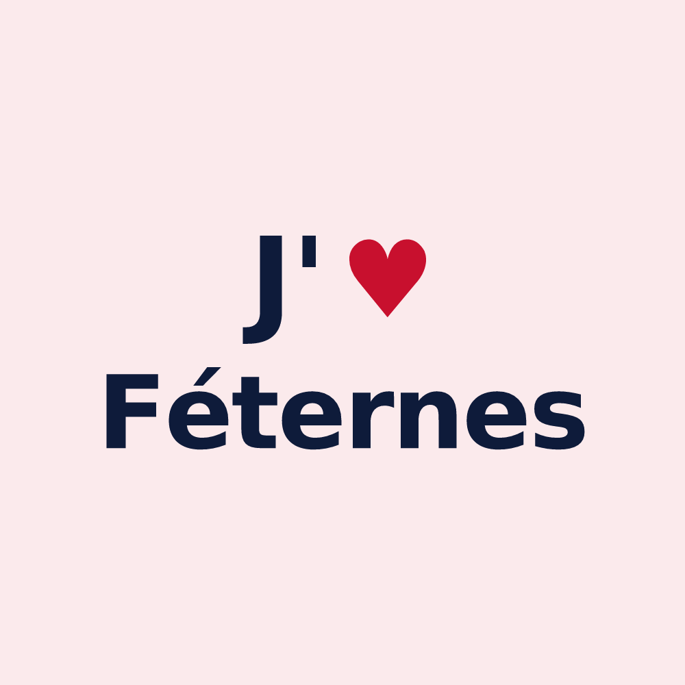 Magnet personnalisé Féternes — design J'aime Féternes