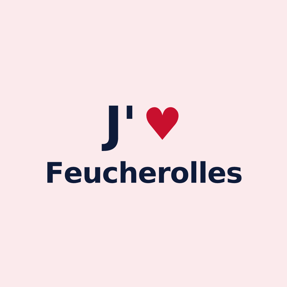 Magnet personnalisé Feucherolles — design J'aime Feucherolles