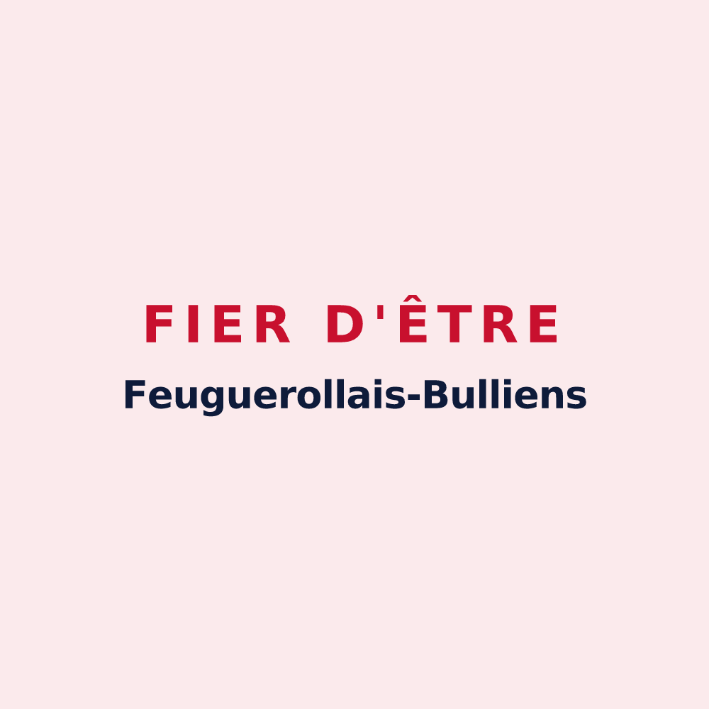 Magnet « Fier d'être Feuguerollais-Bulliens » — design pour Feuguerolles-Bully