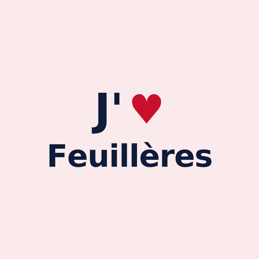 Magnet personnalisé Feuillères — design J'aime Feuillères