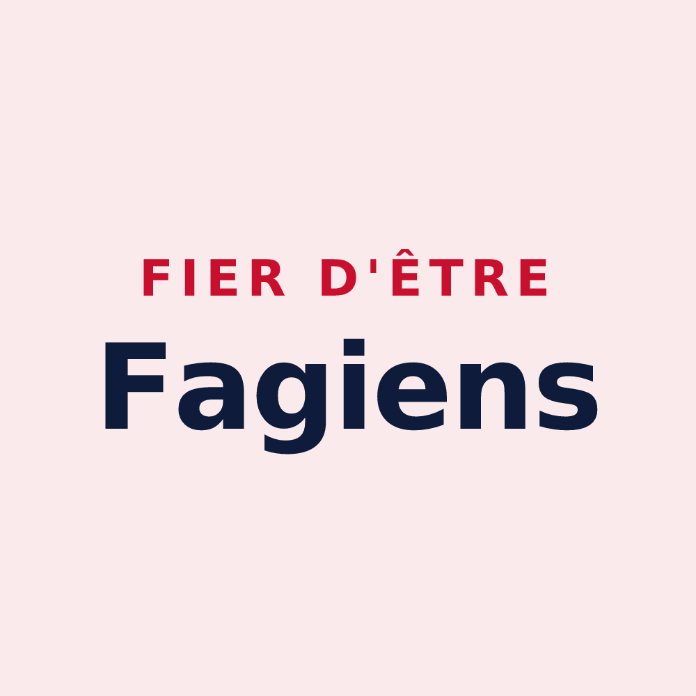 Magnet « Fier d'être Fagiens » — design pour Féy