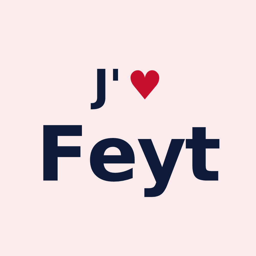 Magnet personnalisé Feyt — design J'aime Feyt