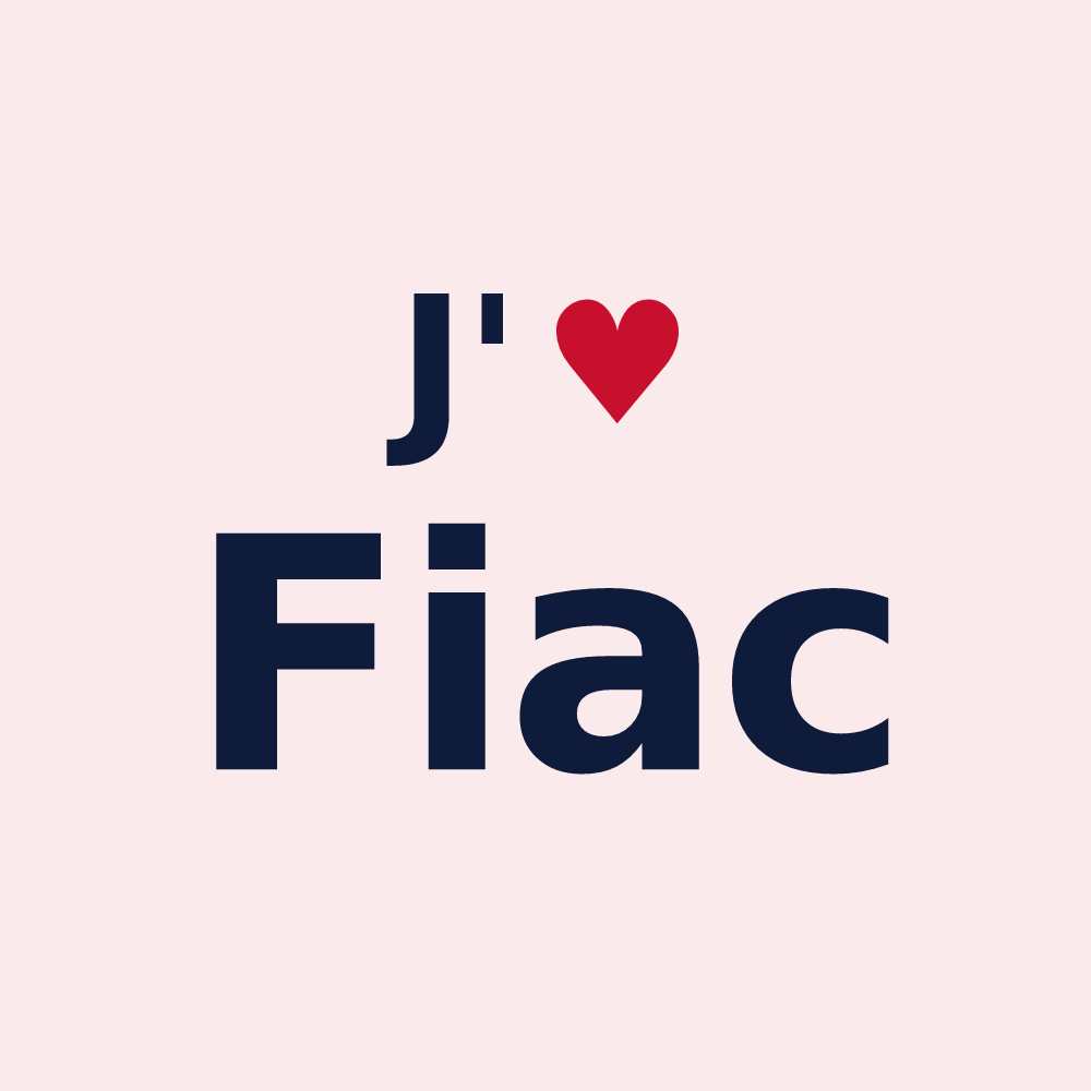 Magnet personnalisé Fiac — design J'aime Fiac