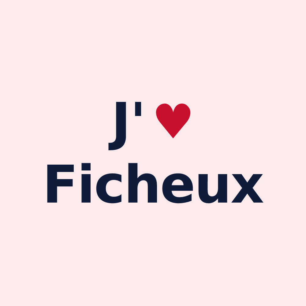 Magnet personnalisé Ficheux — design J'aime Ficheux