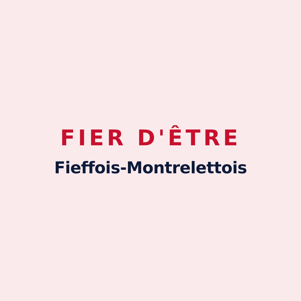 Magnet « Fier d'être Fieffois-Montrelettois » — design pour Fieffes-Montrelet