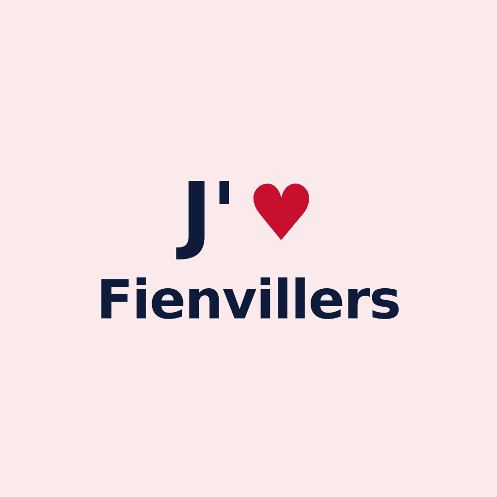 Magnet personnalisé Fienvillers — design J'aime Fienvillers