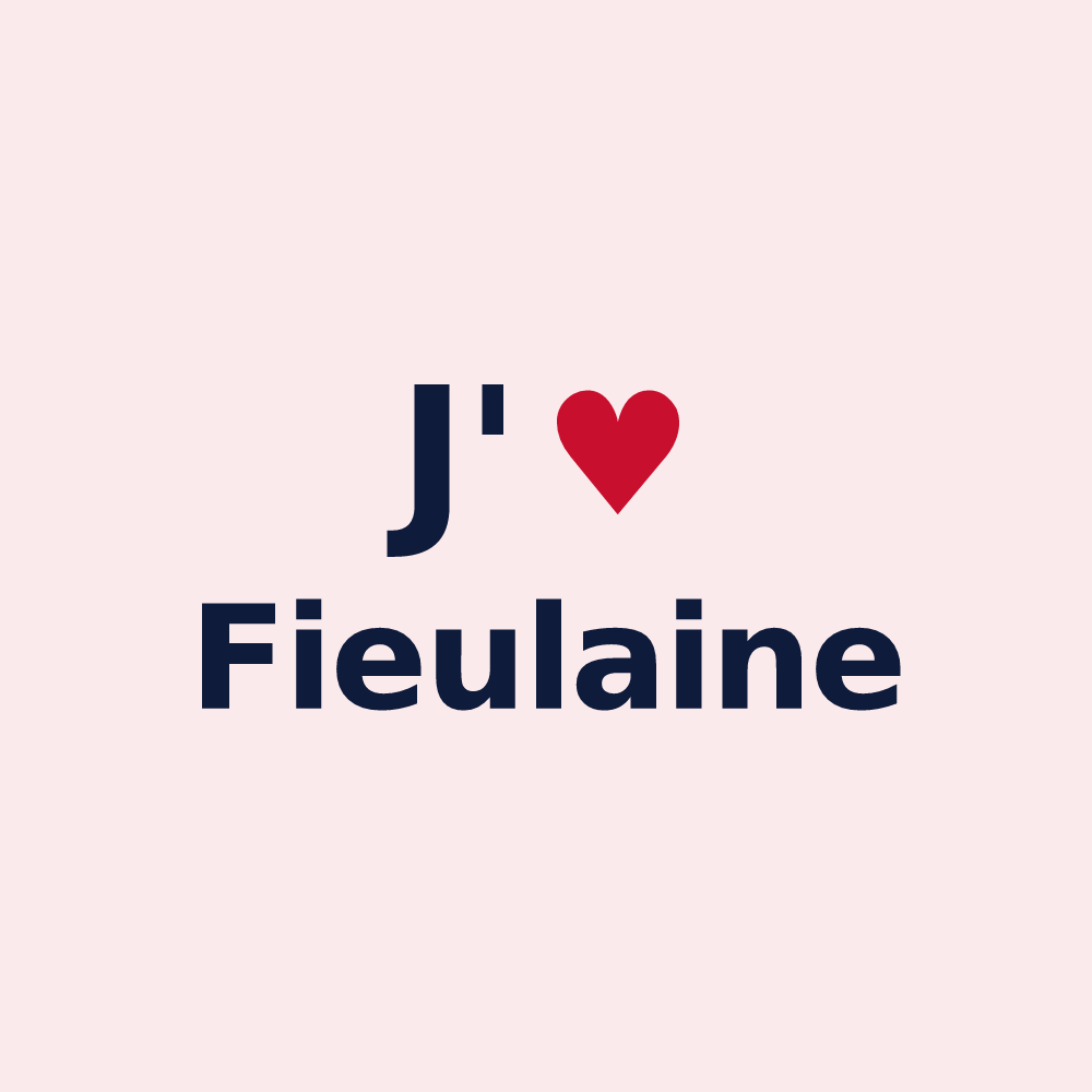 Magnet personnalisé Fieulaine — design J'aime Fieulaine