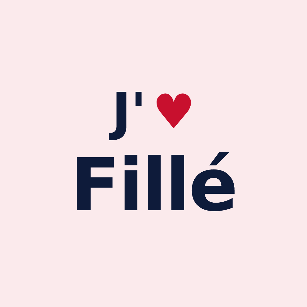 Magnet personnalisé Fillé — design J'aime Fillé