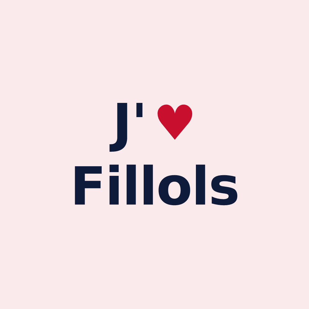 Magnet personnalisé Fillols — design J'aime Fillols