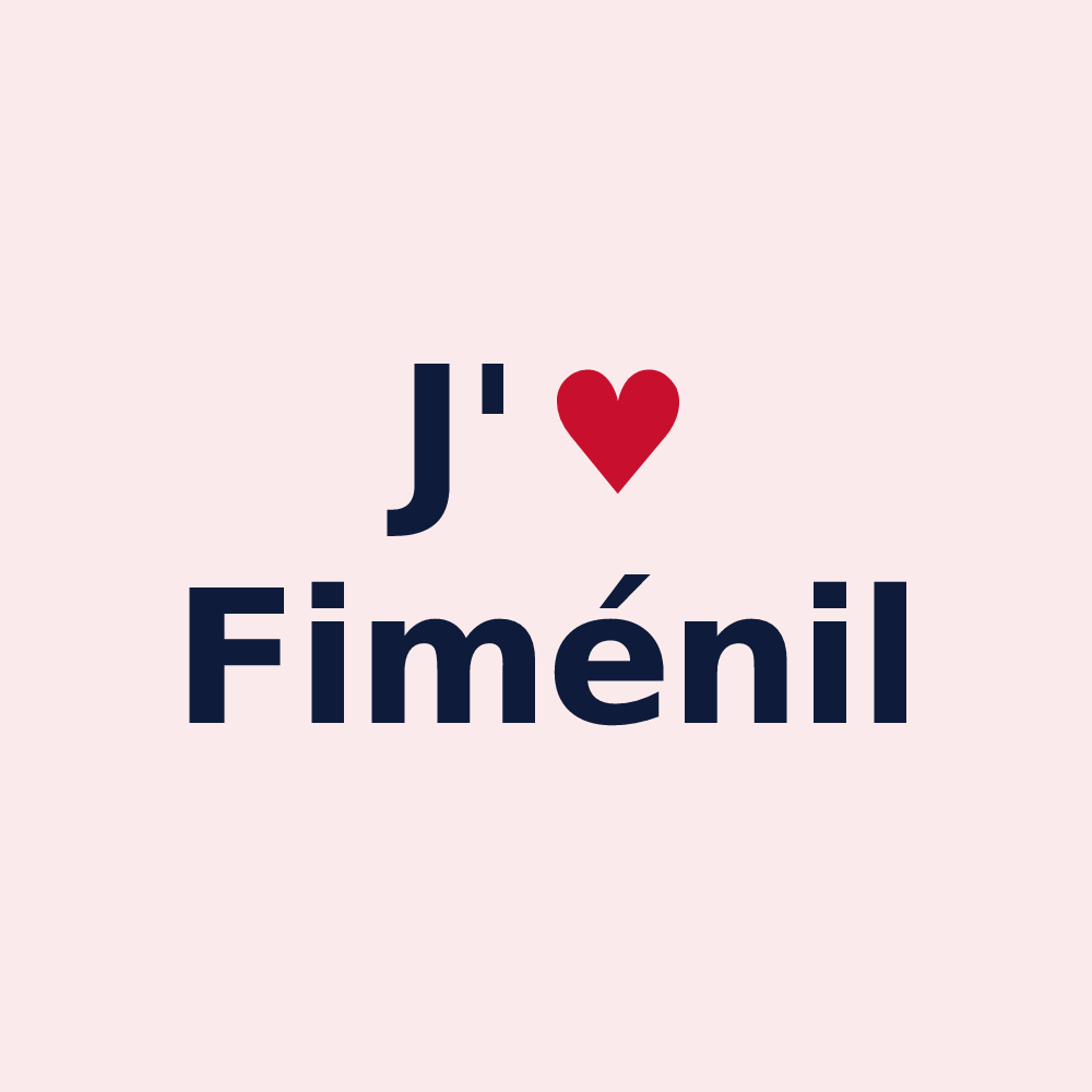 Magnet personnalisé Fiménil — design J'aime Fiménil