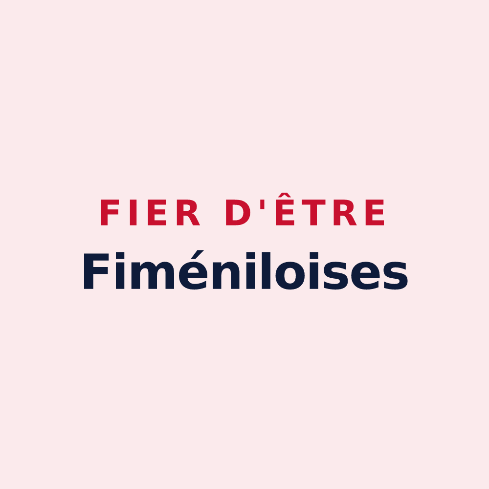 Magnet « Fier d'être Fiméniloises » — design pour Fiménil