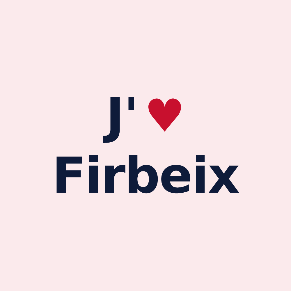 Magnet personnalisé Firbeix — design J'aime Firbeix