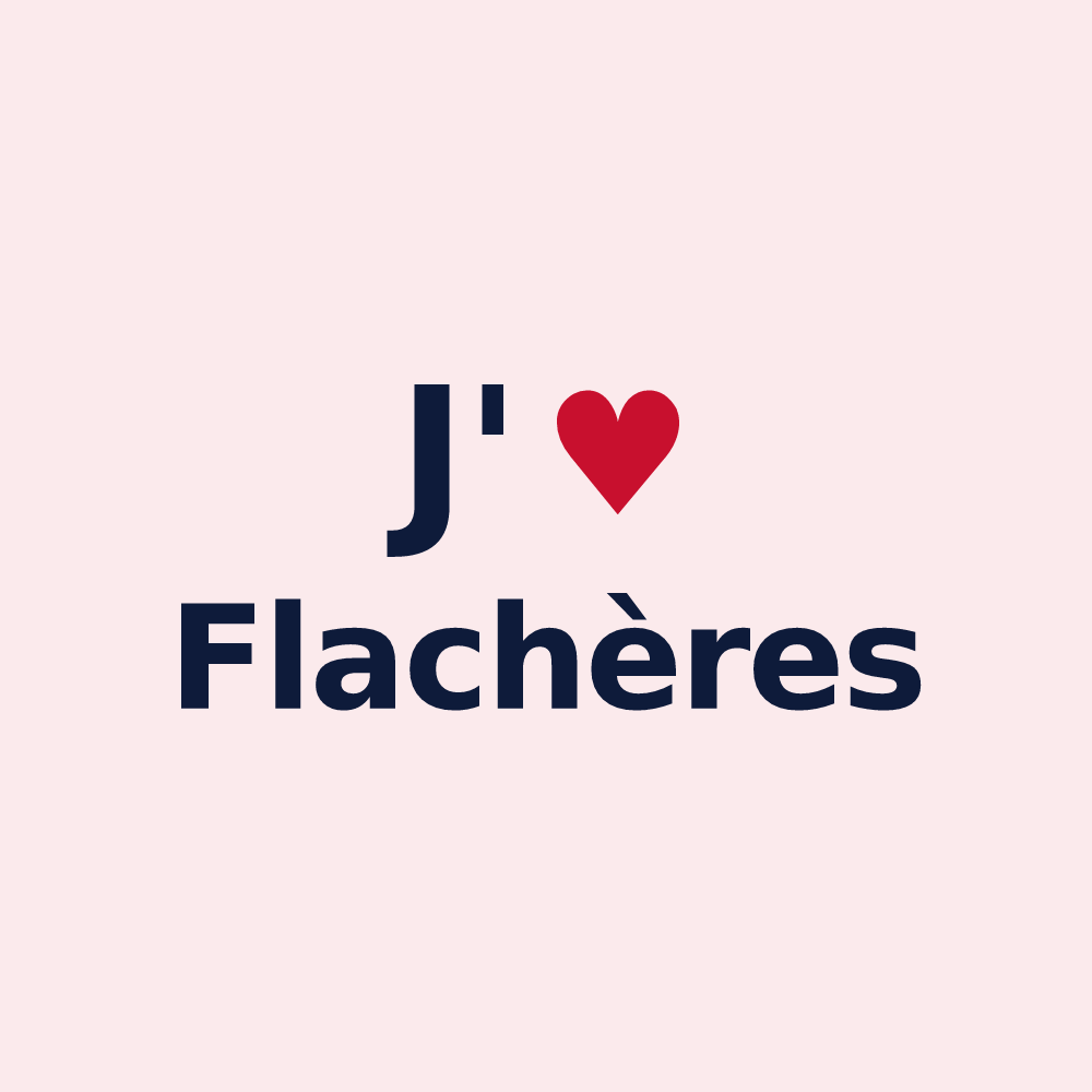 Magnet personnalisé Flachères — design J'aime Flachères