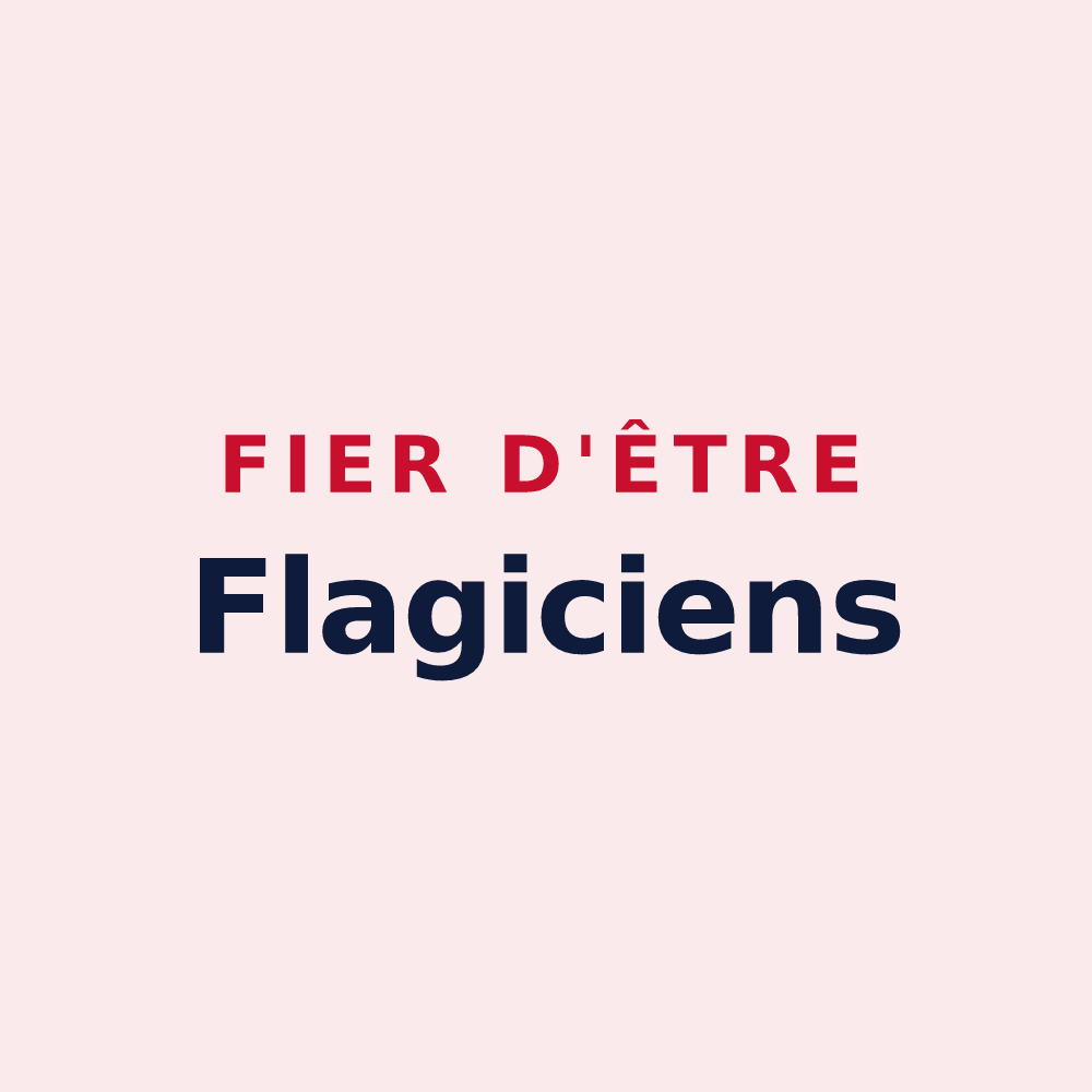 Magnet « Fier d'être Flagiciens » — design pour Flagy