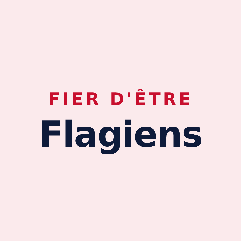 Magnet « Fier d'être Flagiens » — design pour Flagy