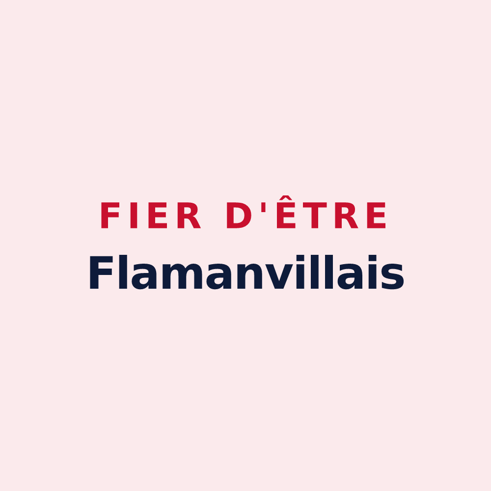 Magnet « Fier d'être Flamanvillais » — design pour Flamanville