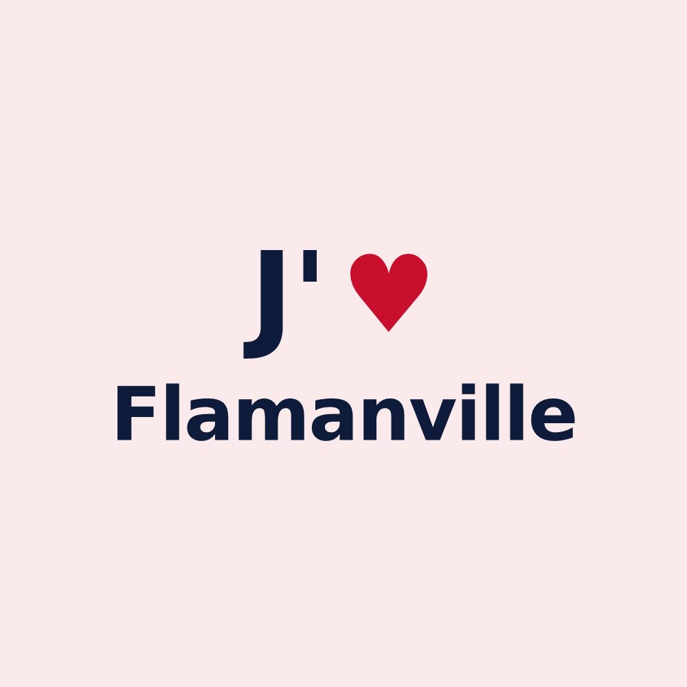 Magnet personnalisé Flamanville — design J'aime Flamanville