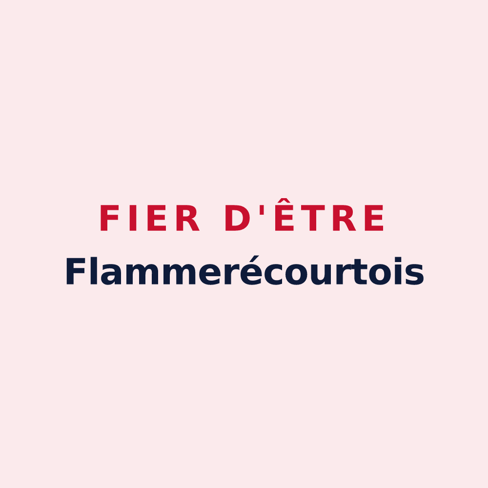 Magnet « Fier d'être Flammerécourtois » — design pour Flammerécourt