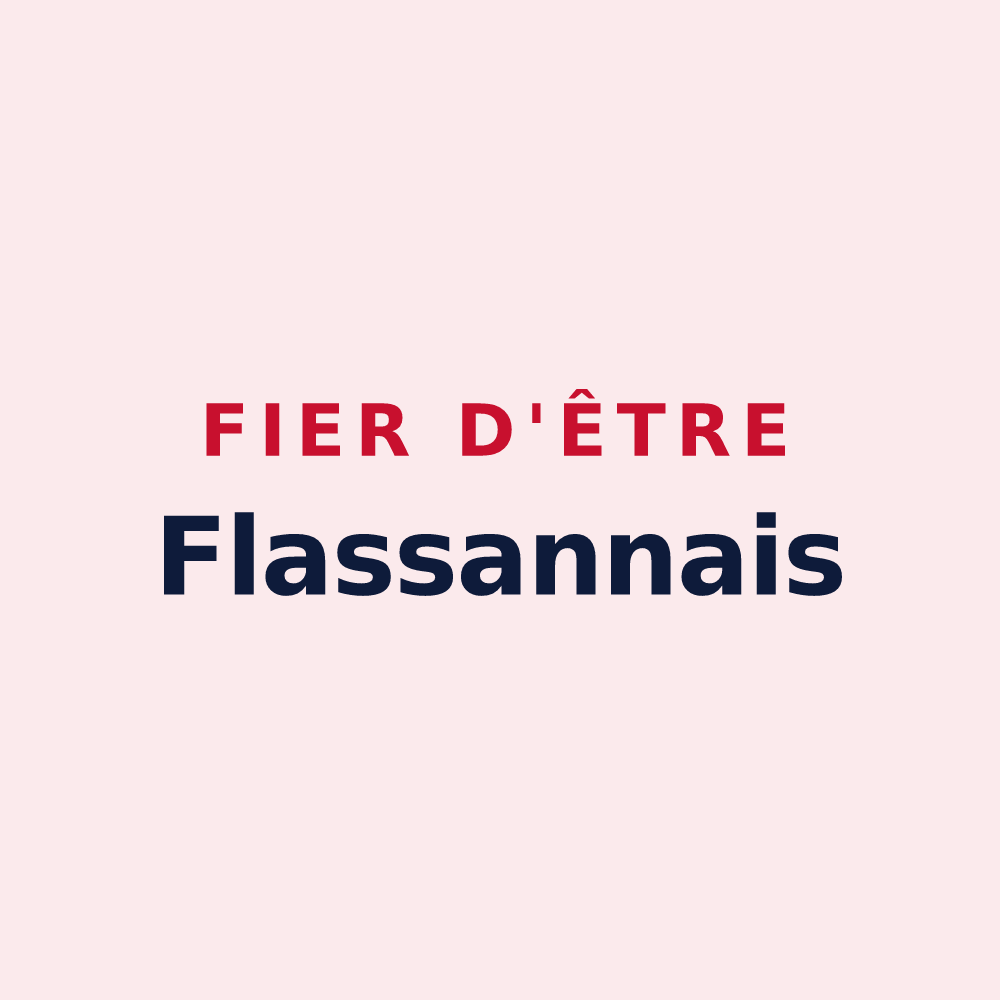 Magnet « Fier d'être Flassannais » — design pour Flassans-sur-Issole