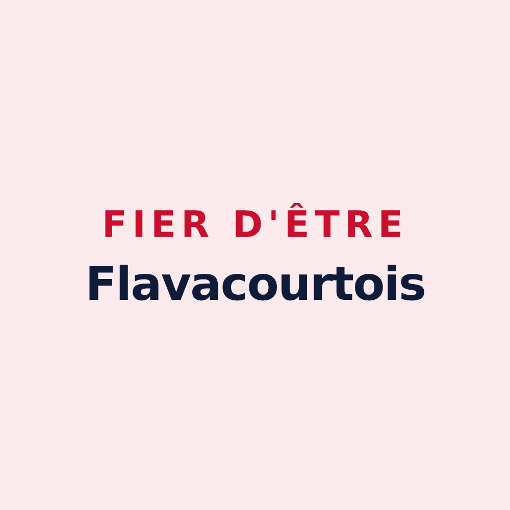 Magnet « Fier d'être Flavacourtois » — design pour Flavacourt
