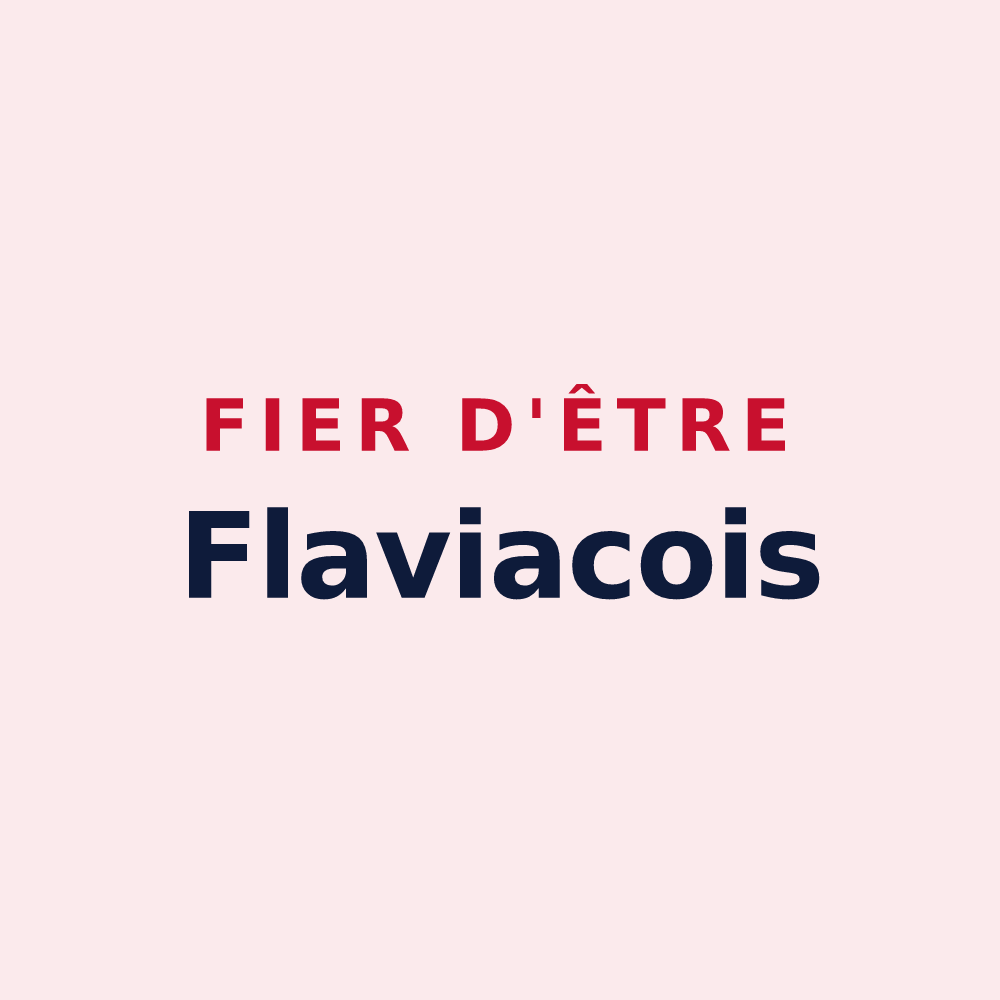 Magnet « Fier d'être Flaviacois » — design pour Flaviac