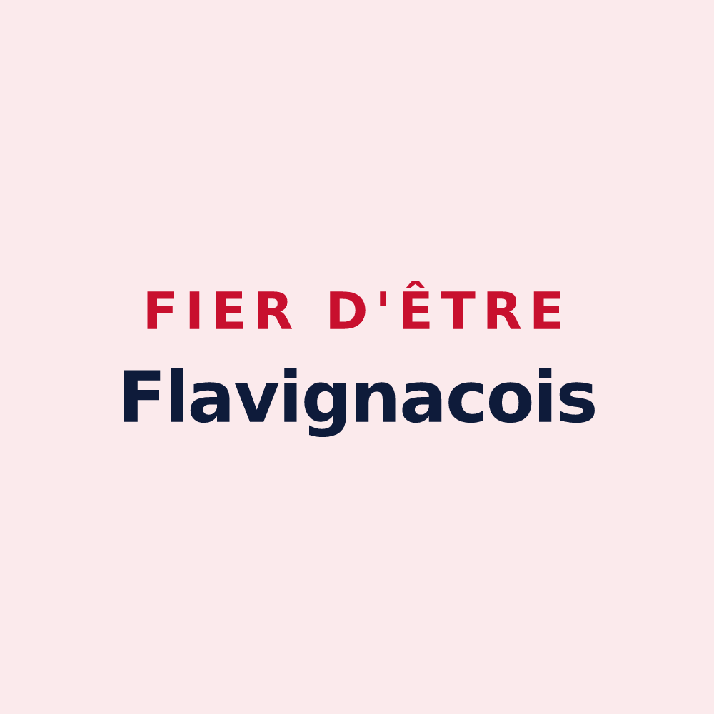 Magnet « Fier d'être Flavignacois » — design pour Flavignac