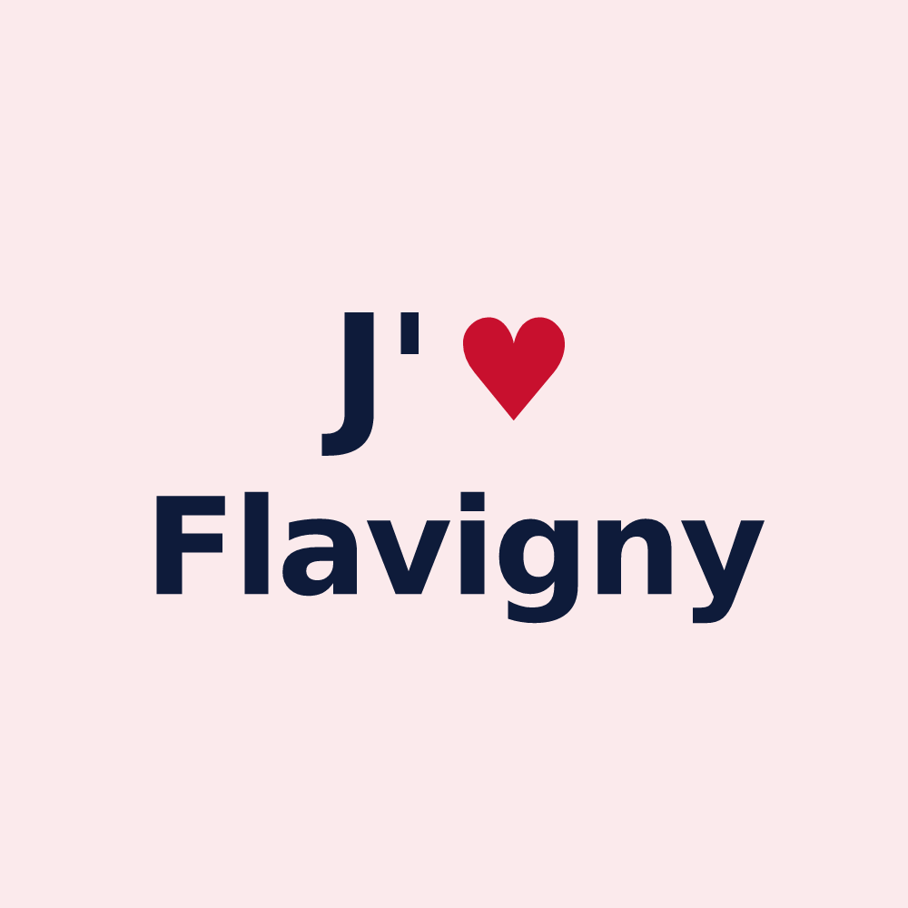 Magnet personnalisé Flavigny — design J'aime Flavigny