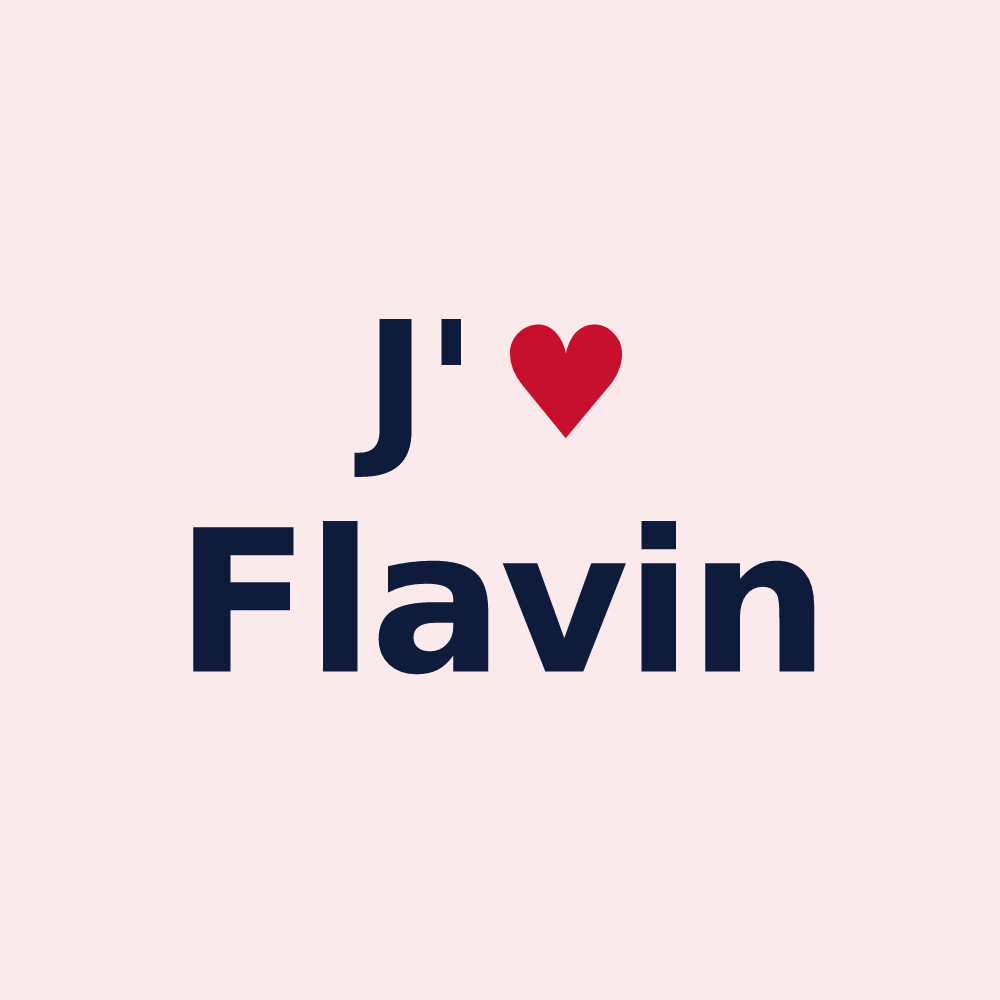 Magnet personnalisé Flavin — design J'aime Flavin