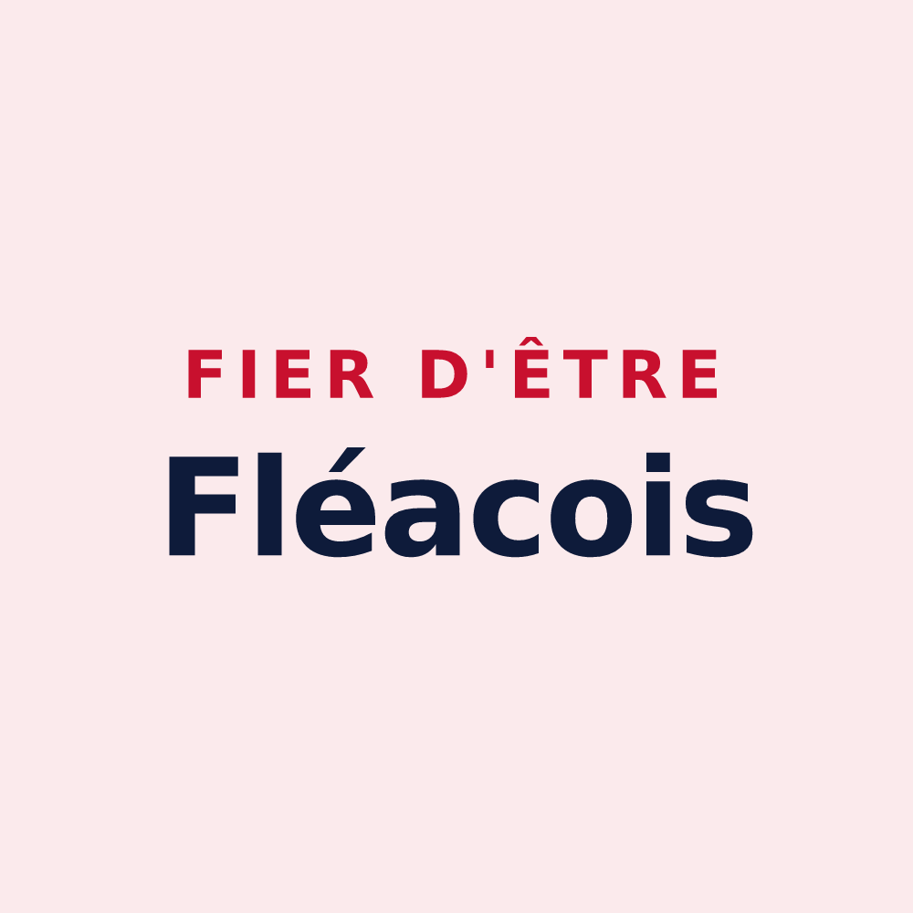 Magnet « Fier d'être Fléacois » — design pour Fléac