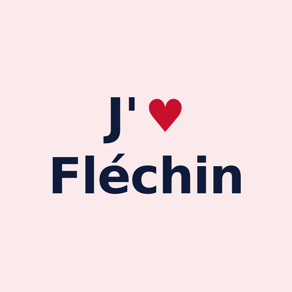 Magnet personnalisé Fléchin — design J'aime Fléchin