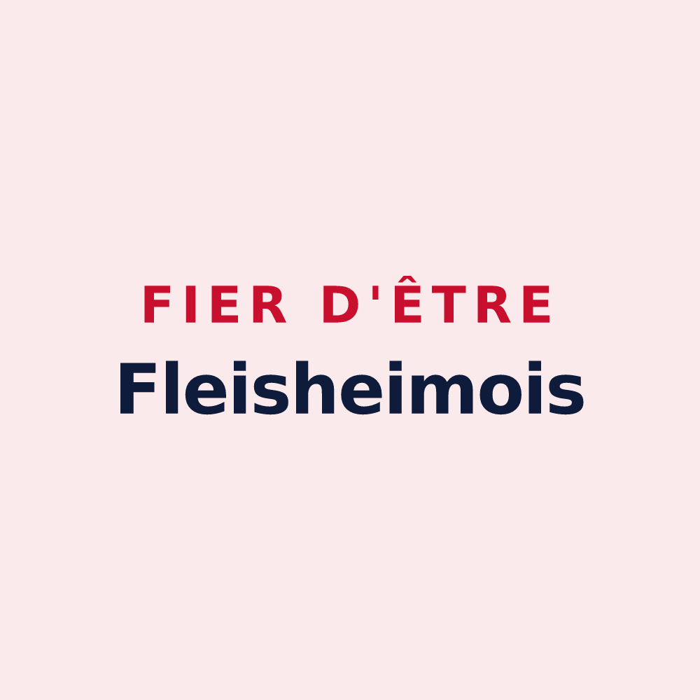 Magnet « Fier d'être Fleisheimois » — design pour Fleisheim