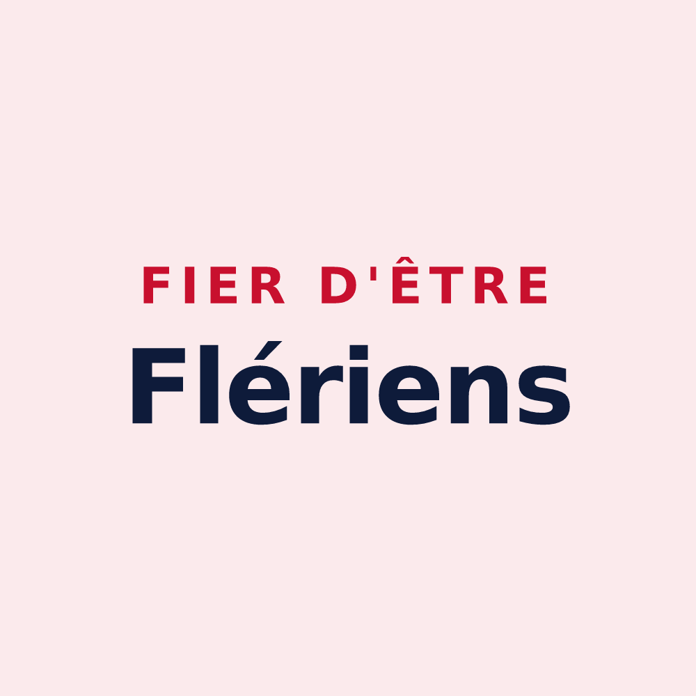 Magnet « Fier d'être Flériens » — design pour Flers