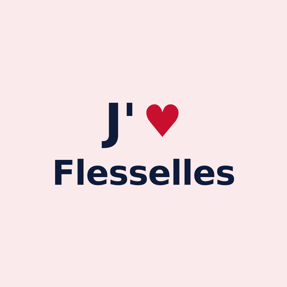 Magnet personnalisé Flesselles — design J'aime Flesselles