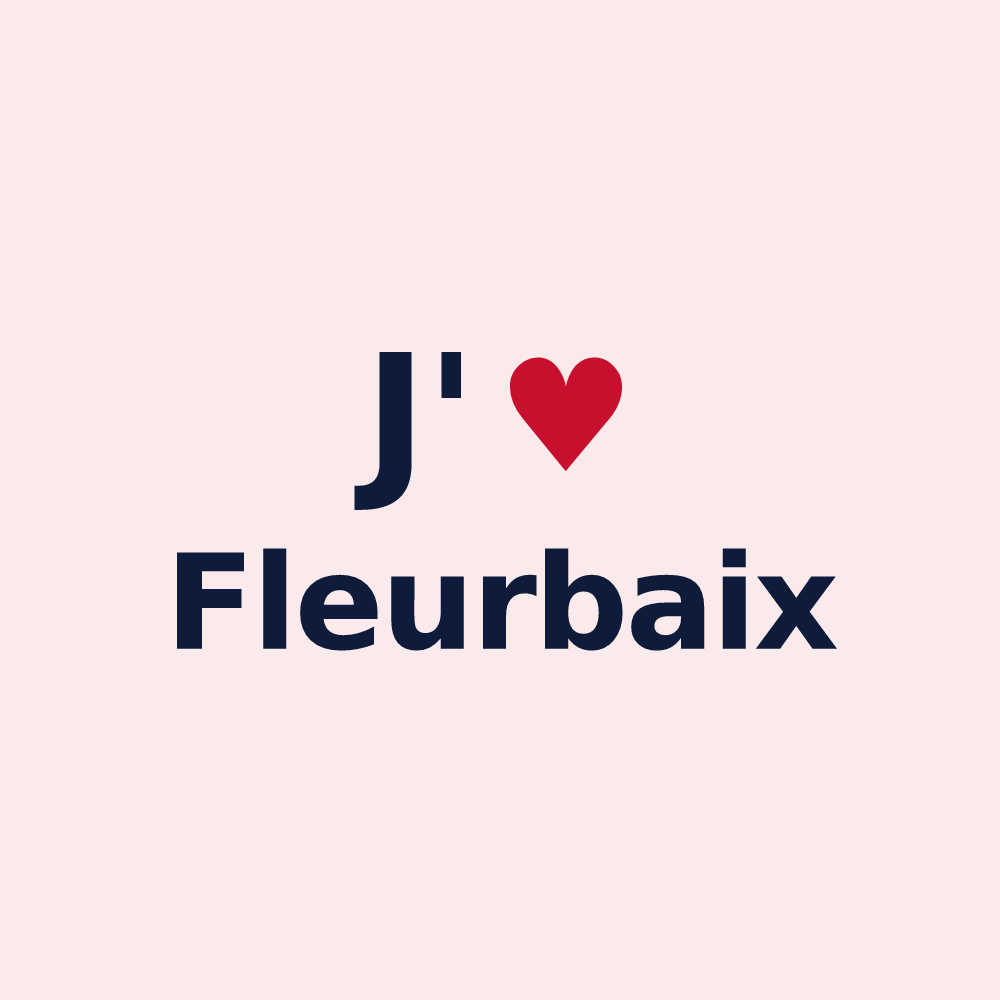 Magnet personnalisé Fleurbaix — design J'aime Fleurbaix