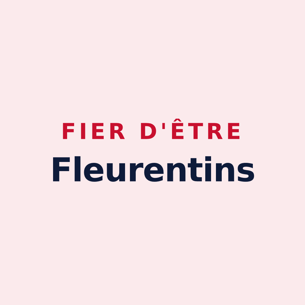 Magnet « Fier d'être Fleurentins » — design pour Fleurieu-sur-Saône